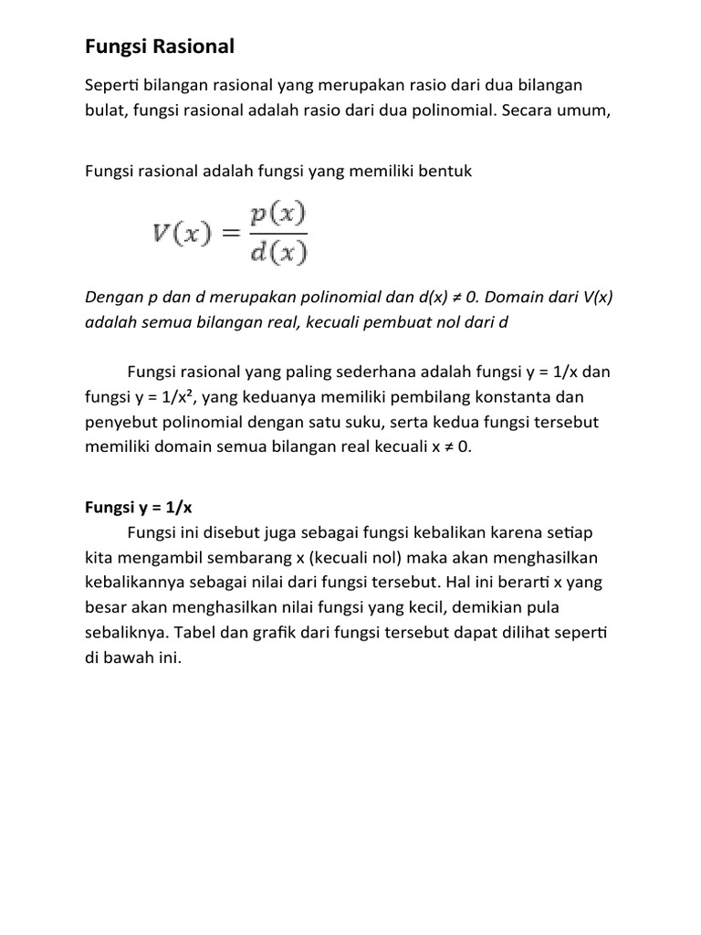 Fungsi Rasional | PDF | Sains & Matematika | Komputer