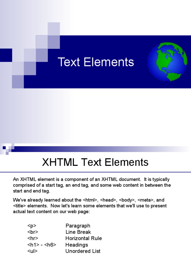 html text element