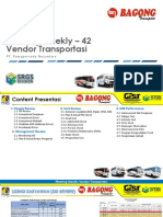 Week 42 Presentasi Transport PT Bagong TGL 18 Oktober 2021