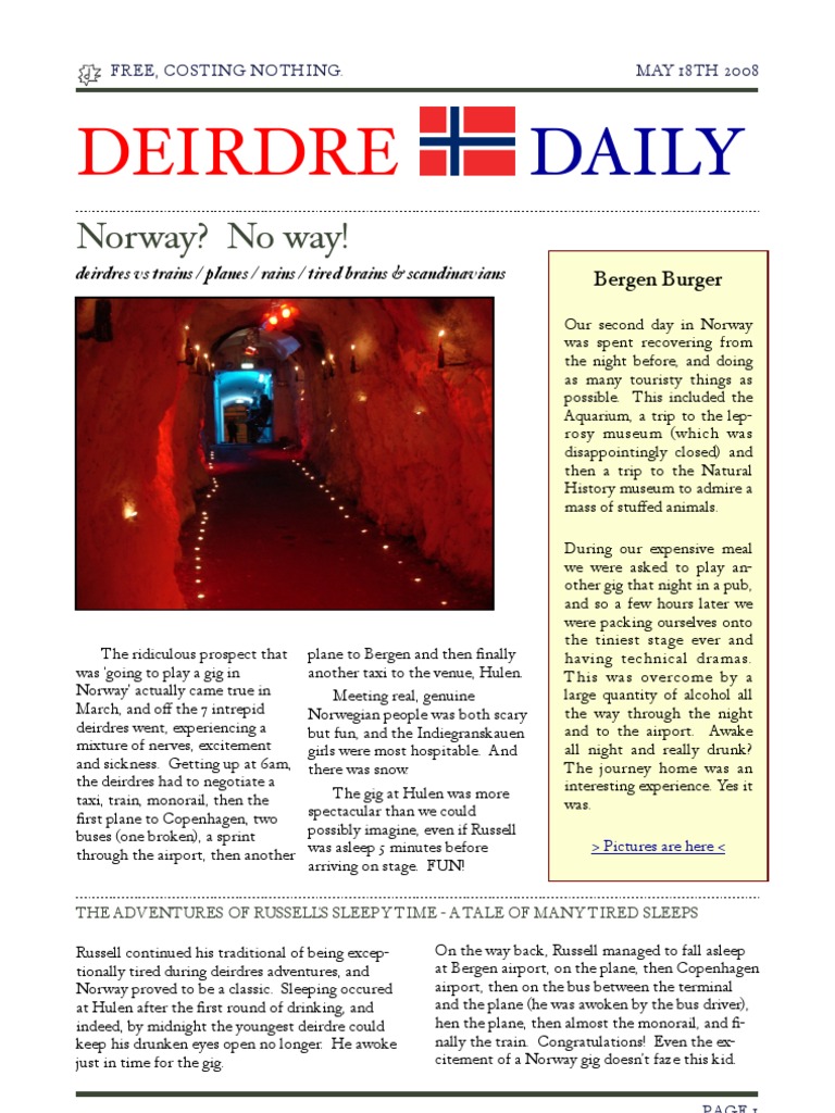 Deirdre Daily - May 08 | PDF | Leisure | Nature