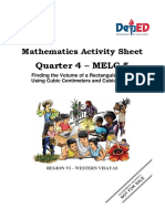 Quarter 4 - MELC 5: Mathematics Activity Sheet