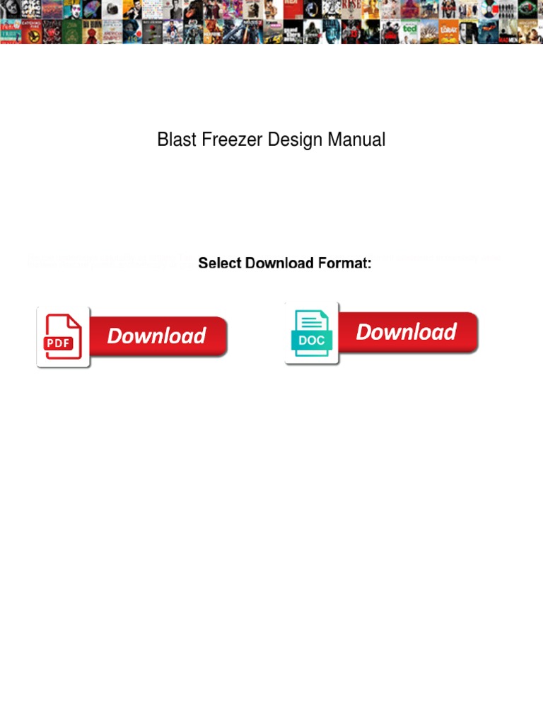 Blast Freezer Design Manual Overview | PDF | Refrigerator | Engineering ...