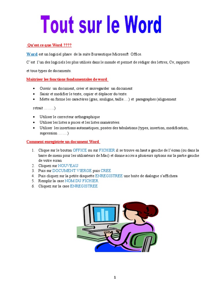 Il Ouvre Le Dialogue En 5 Lettres Tout Sur Le Word | PDF | Microsoft Word | Contrôle (touche)