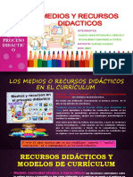 Los Medios o Recursos en El Proceso Didáctico