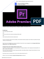 Pintaar - Teknik Dasar Editing Video Dengan Adobe Premiere Pro