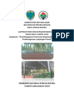 LPJ Dana Desa Sungai Baung 2020 Pembangunan Lapangan Futsal