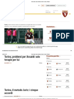 Torino_ News, Rosa, Calendario, Risultati - Calcio _ Tuttosport