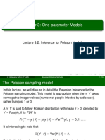 Chapter 3: One-Parameter Models: Lecture 3.2: Inference For Poisson Model