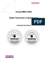 Honda NMEA 2000: Operating Instructions