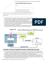 Nuclear Magnetic Resonance (NMR) Spectroscopy - Instrumentation - Microbe Notes