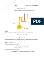 EXERCISE (Fluid Statics) : Solution