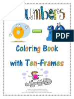 Numbers Coloring Bookwith Ten Frames