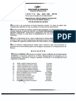 Decreto No 454 2018 MD