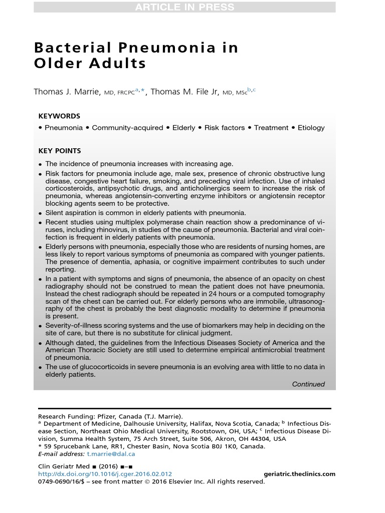Bacterial Pneumonia Pdf _ Pneumonia in adults: diagnosis and management ...
