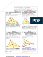 Rectas y puntos notables en triángulos