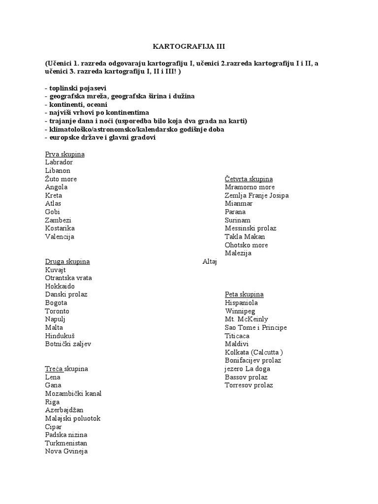 Kartografska Pismenost 3 .Doc 1 | PDF
