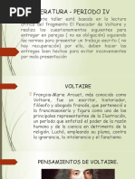 Literatura - Periodo IV Voltarie Taller para Entregar Grado 11