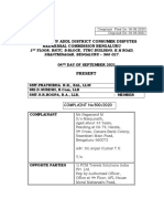 Before The Iv Addl District Consumer Disputes Redressal Commission Bengaluru