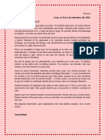 Carta Romántica Comunicación - Vasti