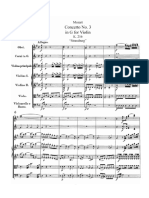 Violin Concerto No. 3 in G Major, K. 216 - Complete Score