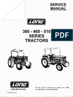 360 - 460 - 510 Series Tractors: Service Manual