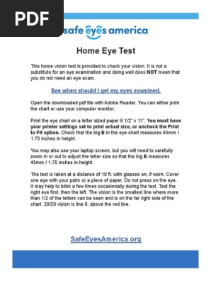 safe eyes america eye chart pdf