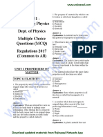 PH8151 - Engineering Physics MCQ PDF