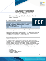 Guía de Actividades y Rúbrica de Evaluación - Unidad 2 - Fase 2 - Avance Intermedio