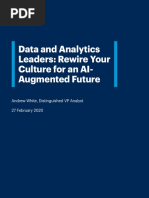 Data and Analytics Leaders: Rewire Your Culture For An AI-Augmented Future