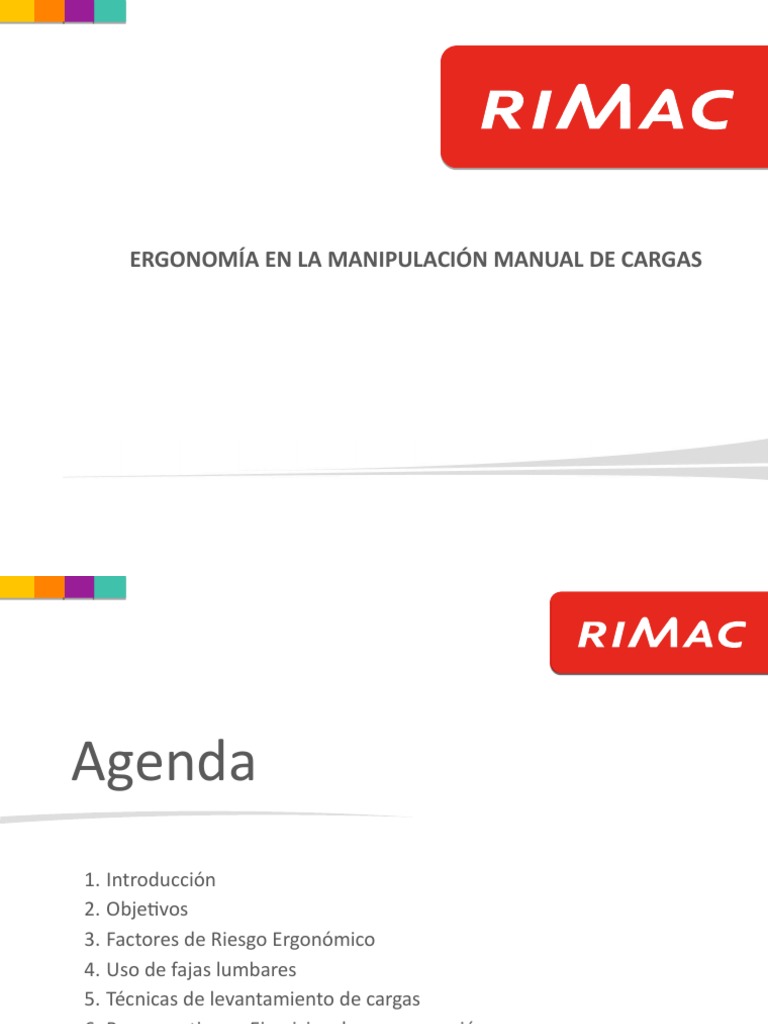 Ergonomía en La Manipulacion Manual de Cargas | PDF | Factores humanos ...