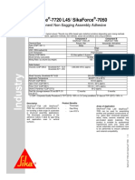 Sikaforce - 7720 L45/ Sikaforce - 7050: Two Component Non-Sagging Assembly Adhesive