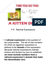 Lesson P6 Rational Expressions