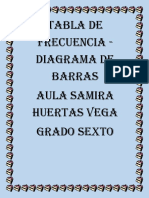 Tabla de Frecuencia-Paula Samira Huertas Vega-Grado Sexto-13