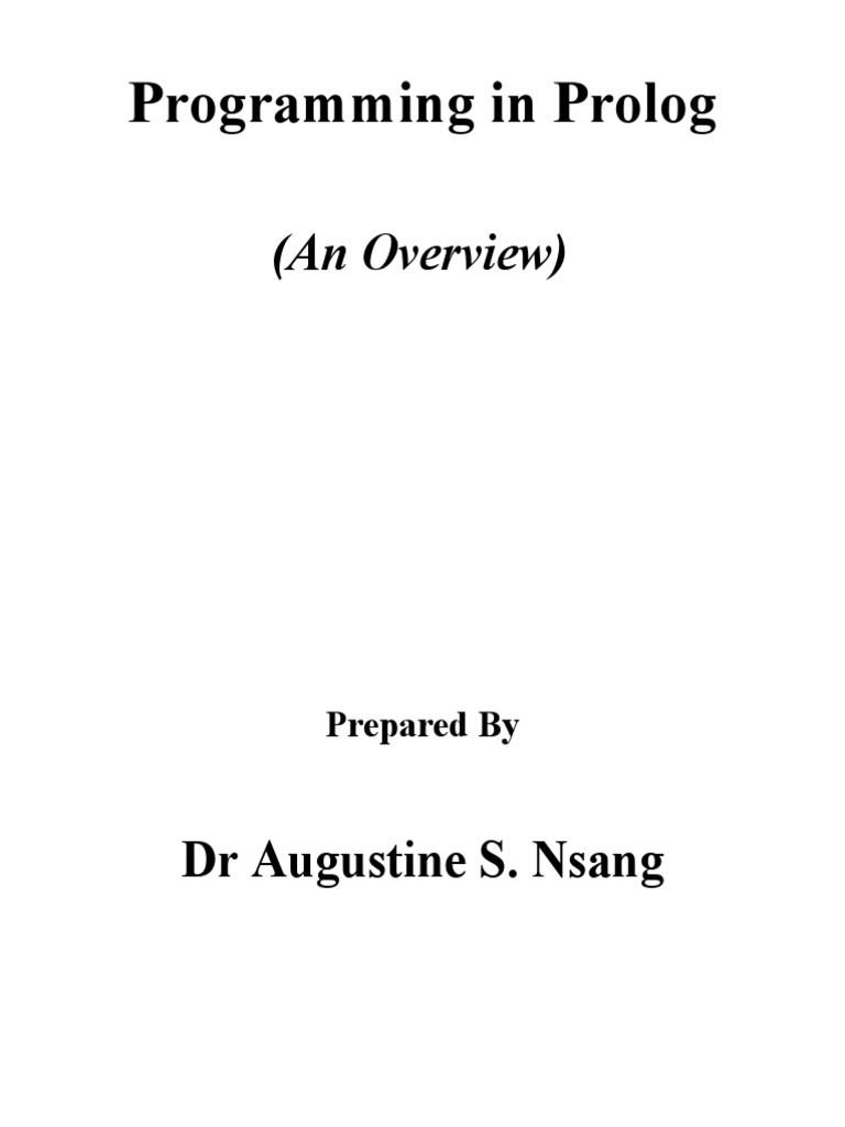 Logic Programming 1 - Overview | PDF | Axiom | Question