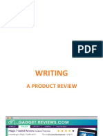 Writing A Product Review