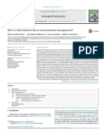 How To Value Biodiversity in Environmental Manageme 2015 Ecological Indicato