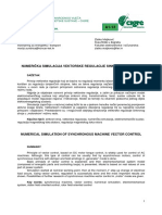 Numerička Simulacija Vektorske Regulacije Sinkronog Stroja: 9. Savjetovanje HRO CIGRÉ Cavtat, 8. - 12. Studenoga 2009