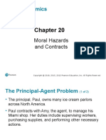 Microeconomics: Moral Hazards and Contracts