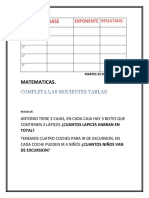 Martes 20 Matematicas.