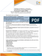 Guía de Actividades y Rúbrica de Evaluación - Unidad 2 - Caso 3 - Análisis de Políticas Macroeconómicas 1604 2021