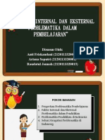 Faktor Internal Dan Eksternal Problematika