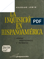 Lewin, Boleslao - La Inquisicion en Hispanoamerica