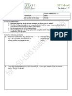 STEM-AG Activity 1.2 - Inclination and Slope of a Line