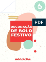 Decoração festiva de bolo