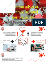 Reacción Adversa Post Transfusional Por Plaquetas
