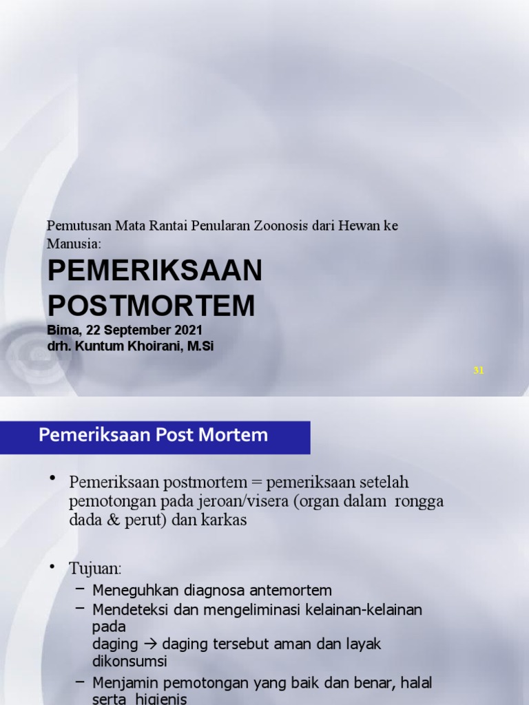 Post Mortem Pdf