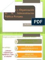 Semana 5 y 6 - Estructura y Organización de La Administración Pública Peruana