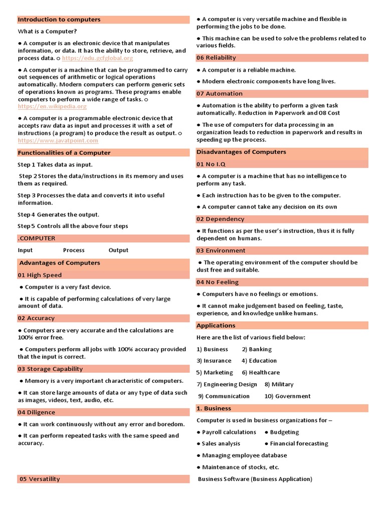 06 Reliability: Introduction To Computers | PDF | Personal Computers ...