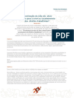 91 - Terceirização Da Mão-De-Obra - Solução para A Crise Ou Sucateamento Dos Direitos Trabalhistas