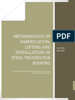 Methodology of Fabrication, Lifting and Installation of Trusses